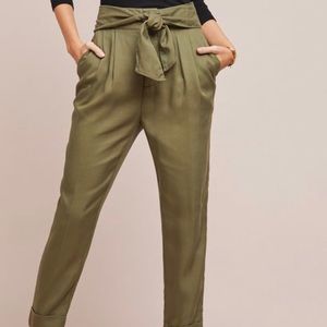 Anthropologie Kingsley Belted Trousers